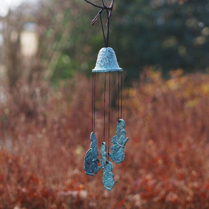Bronzen Windgong met konijntjes 30x9x9cm - Doika - Windgong - Doika - 5410807151495 - WC15149V