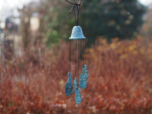 Bronzen Windgong met konijntjes 30x9x9cm - Doika - Windgong - Doika - 5410807151495 - WC15149V