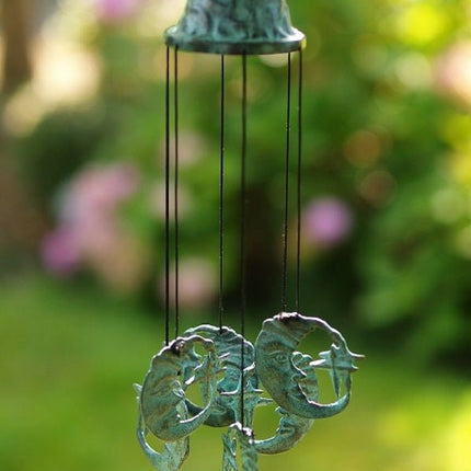 Bronzen Windgong met maantjes 30x9x9cm - Doika - Windgong - Doika - 5410807151457 - WC15145V
