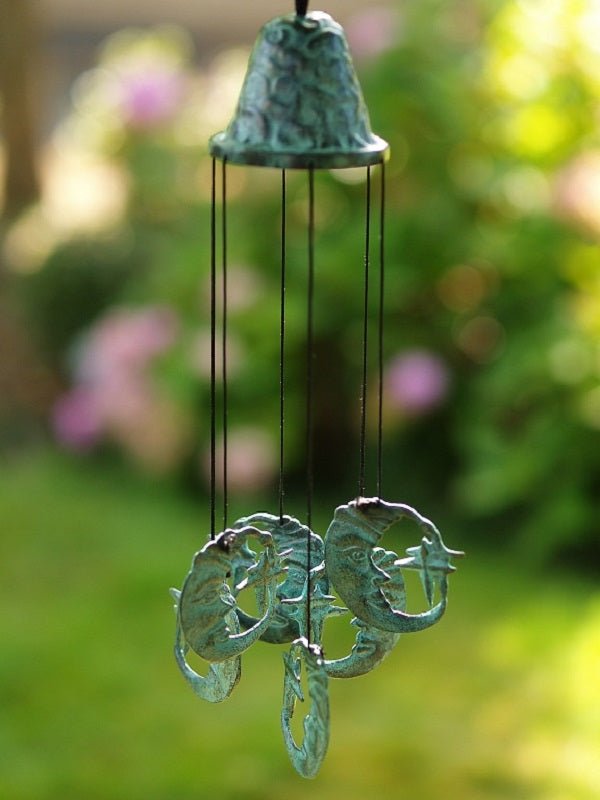 Bronzen Windgong met maantjes 30x9x9cm - Doika - Windgong - Doika - 5410807151457 - WC15145V