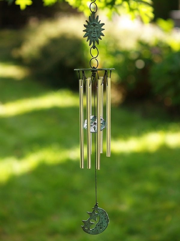Bronzen Windgong met zon en maan 55x10x10cm - Doika - Windgong - Doika - 5410807068335 - WC6833V