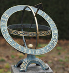 Bronzen Zonnewijzer 42 cm. Draaiende ring 42x40x50cm - Doika - Zonnewijzer - Doika - 5410807001844 - GA0184BR-V