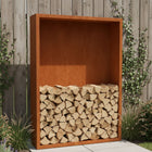 Cortenstalen houtopslag met achterwand 150x38.5x200 cm - Doika - Houtopslag - Geroba -  - EguraAWC6