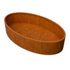 Ellipsvormige cortenstalen plantenbak met bodem 280x160x60 cm - Doika - Plantenbak - Geroba - 5404033116410 - OvaluBC3