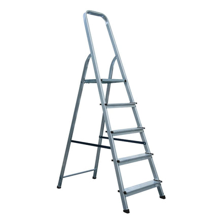 Escalo Aluminium trapladder 45.5x171.3x12 cm - 5 treden – Easy Step - Doika - Ladders en Stellingen - Escalo - 5414045041105 - L155E