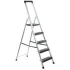 Escalo Aluminium trapladder 45.5x177x12 cm - 5 treden – Power Step - Doika - Ladders en Stellingen - Escalo - 5414045121852 - L185