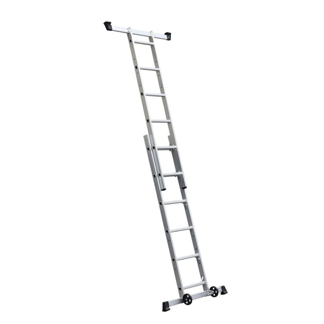 Escalo Combi Stelling-Ladder 2X6 Treden + Wielen - Doika - Ladders en Stellingen - Practo Home - 5414045045899 - L718