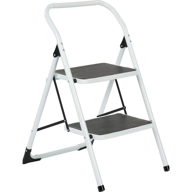 Escalo Trapladder Big Step 2 Brede Tr. - Hoog Wit - Doika - Ladders en Stellingen - Escalo - 5414045992124 - L212H