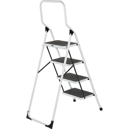 Escalo Trapladder Big Step 4 Brede Tr. - Wit - Doika - Ladders en Stellingen - Escalo - 5414045982149 - L214