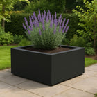 GARDRA Polyester plantenbak 100x100x40 cm - Gitzwart (RAL 9005) - Doika - Plantenbak - GARDRA -  - DOIKA-AP-06.3-RAL-9005