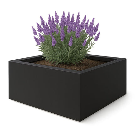 GARDRA Polyester plantenbak 100x100x40 cm - Gitzwart (RAL 9005) - Doika - Plantenbak - GARDRA -  - DOIKA-AP-06.3-RAL-9005