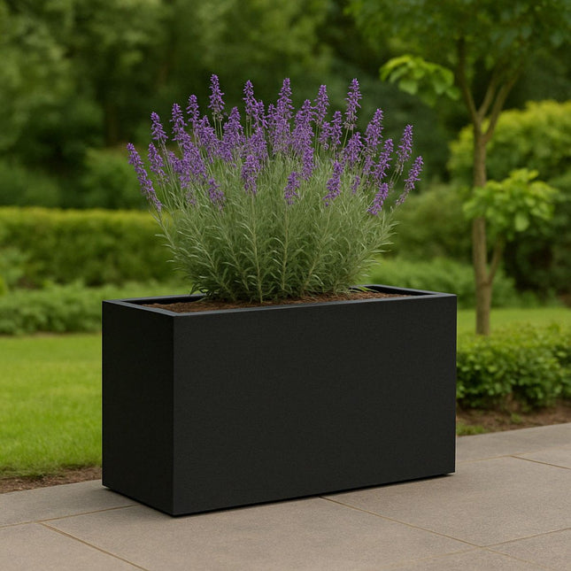 GARDRA Polyester plantenbak 100x30x50 cm - Gitzwart (RAL 9005) - Doika - Plantenbak - GARDRA -  - DOIKA-BP-33-RAL-9005