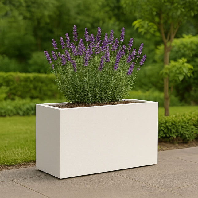 GARDRA Polyester plantenbak 100x30x50 cm - Zuiver Wit (RAL 9010) - Doika - Plantenbak - GARDRA -  - DOIKA-BP-33-RAL-9010