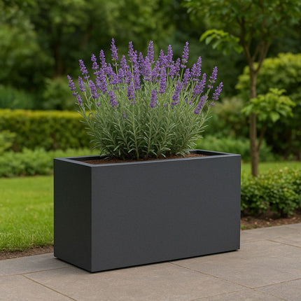 GARDRA Polyester plantenbak 100x30x50 cm - Zwartgrijs (RAL 7021) - Doika - Plantenbak - GARDRA -  - DOIKA-BP-33-RAL-7021
