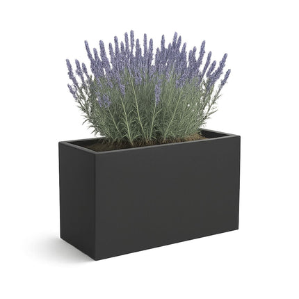 GARDRA Polyester plantenbak 100x30x50 cm - Zwartgrijs (RAL 7021) - Doika - Plantenbak - GARDRA -  - DOIKA-BP-33-RAL-7021