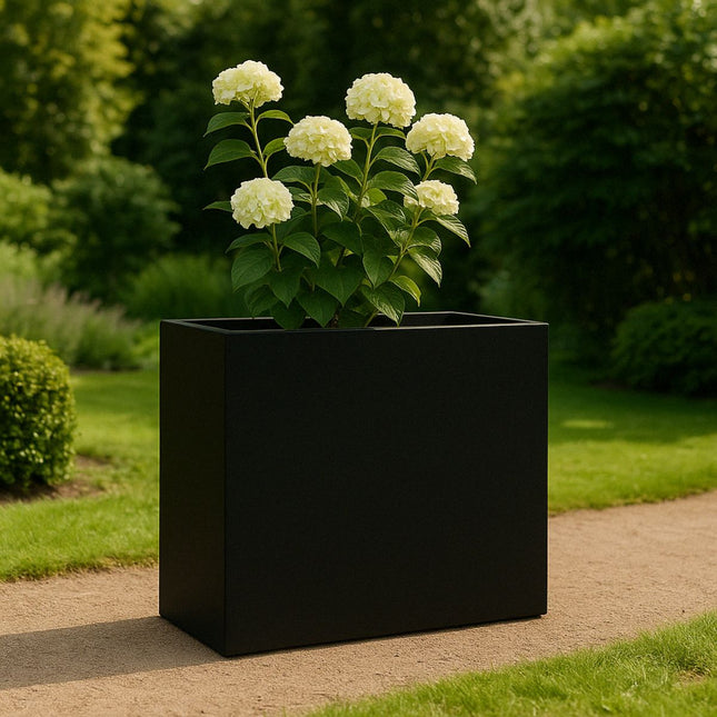 GARDRA Polyester plantenbak 100x40x100 cm - Gitzwart (RAL 9005) - Doika - Plantenbak - GARDRA -  - DOIKA-BP-15-RAL-9005