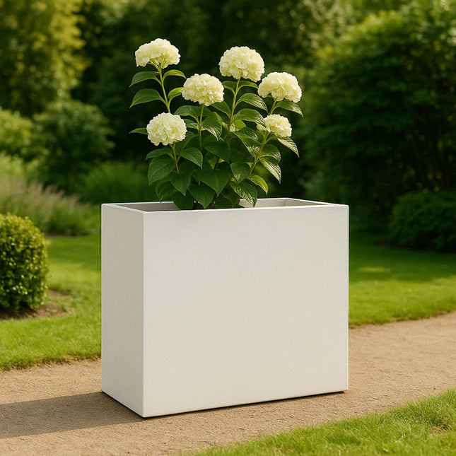 GARDRA Polyester plantenbak 100x40x100 cm - Zuiver Wit (RAL 9010) - Doika - Plantenbak - GARDRA -  - DOIKA-BP-15-RAL-9010