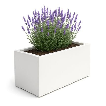 GARDRA Polyester plantenbak 100x40x40 cm - Zuiver Wit (RAL 9010) - Doika - Plantenbak - GARDRA -  - DOIKA-BP-06-RAL-9010