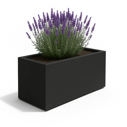 GARDRA Polyester plantenbak 100x40x40 cm - Zwartgrijs (RAL 7021) - Doika - Plantenbak - GARDRA -  - DOIKA-BP-06-RAL-7021