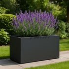 GARDRA Polyester plantenbak 100x50x50 cm - Zwartgrijs (RAL 7021) - Doika - Plantenbak - GARDRA -  - DOIKA-BP-07-RAL-7021