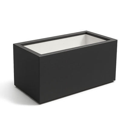 GARDRA Polyester plantenbak 100x50x50 cm - Zwartgrijs (RAL 7021) - Doika - Plantenbak - GARDRA -  - DOIKA-BP-07-RAL-7021