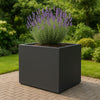 GARDRA Polyester plantenbak 100x75x80 cm - Zwartgrijs (RAL 7021) - Doika - Plantenbak - GARDRA -  - DOIKA-BP-36-RAL-7021