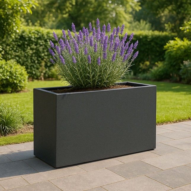 GARDRA Polyester plantenbak 110x30x67 cm - Zwartgrijs (RAL 7021) - Doika - Plantenbak - GARDRA -  - DOIKA-BP-30-RAL-7021