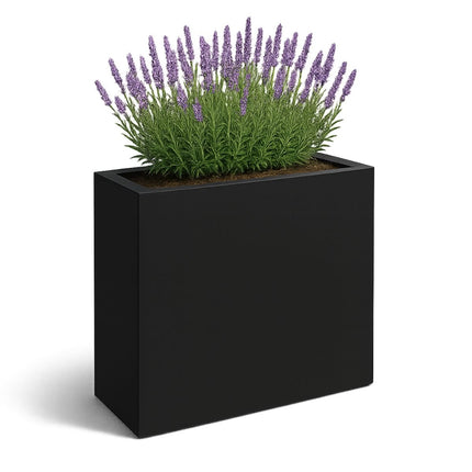 GARDRA Polyester plantenbak 110x40x110 cm - Gitzwart (RAL 9005) - Doika - Plantenbak - GARDRA -  - DOIKA-BP-16-RAL-9005