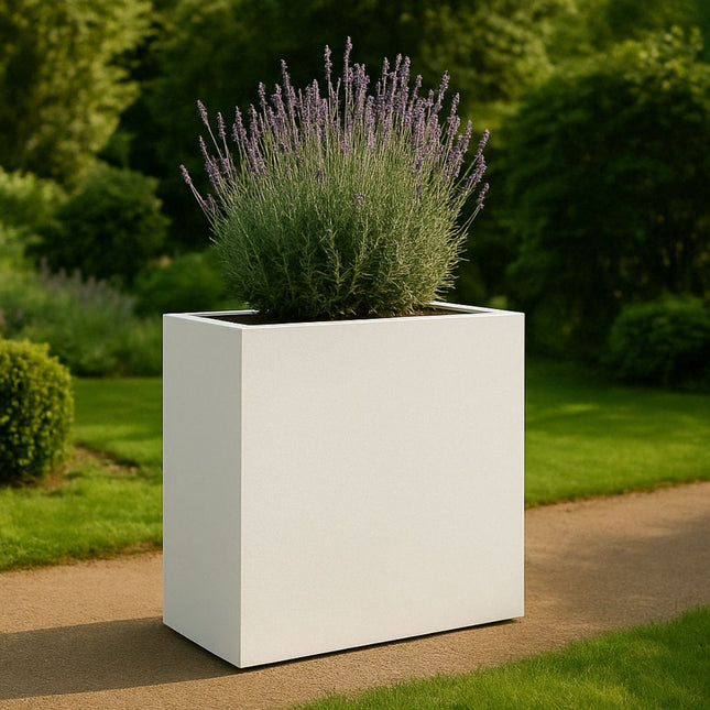 GARDRA Polyester plantenbak 110x40x110 cm - Zuiver Wit (RAL 9010) - Doika - Plantenbak - GARDRA -  - DOIKA-BP-16-RAL-9010