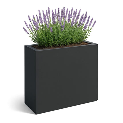 GARDRA Polyester plantenbak 110x40x110 cm - Zwartgrijs (RAL 7010) - Doika - Plantenbak - GARDRA -  - DOIKA-BP-16-RAL-7010