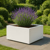 GARDRA Polyester plantenbak 120x120x40 cm - Zuiver Wit (RAL 9010) - Doika - Plantenbak - GARDRA -  - DOIKA-AP-07.4-RAL-9010