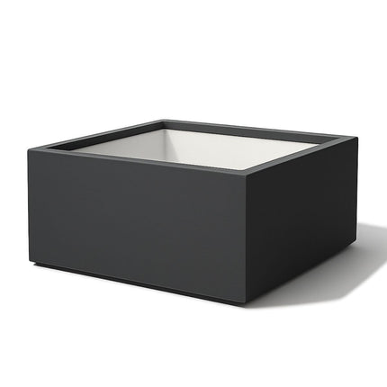 GARDRA Polyester plantenbak 120x120x40 cm - Zwartgrijs (RAL 7021) - Doika - Plantenbak - GARDRA -  - DOIKA-AP-07.4-RAL-7021