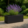 GARDRA Polyester plantenbak 120x25x35 cm - Gitzwart (RAL 9005) - Doika - Plantenbak - GARDRA -  - DOIKA-BP-24-RAL-9005