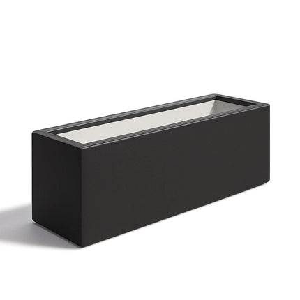 GARDRA Polyester plantenbak 120x25x35 cm - Gitzwart (RAL 9005) - Doika - Plantenbak - GARDRA -  - DOIKA-BP-24-RAL-9005