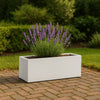 GARDRA Polyester plantenbak 120x25x35 cm - Zuiver Wit (RAL 9010) - Doika - Plantenbak - GARDRA -  - DOIKA-BP-24-RAL-9010