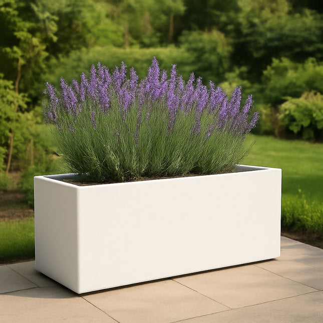 GARDRA Polyester plantenbak 120x30x50 cm - Zuiver Wit (RAL 9010) - Doika - Plantenbak - GARDRA -  - DOIKA-BP-34-RAL-9010