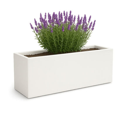 GARDRA Polyester plantenbak 120x30x50 cm - Zuiver Wit (RAL 9010) - Doika - Plantenbak - GARDRA -  - DOIKA-BP-34-RAL-9010