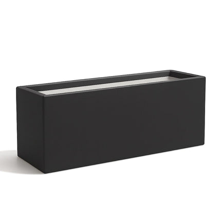 GARDRA Polyester plantenbak 120x30x50 cm - Zwartgrijs (RAL 7021) - Doika - Plantenbak - GARDRA -  - DOIKA-BP-34-RAL-7021