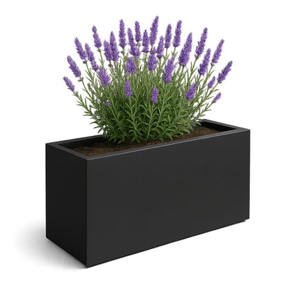 GARDRA Polyester plantenbak 120x30x60 cm - Zwartgrijs (RAL 7021) - Doika - Plantenbak - GARDRA -  - DOIKA-BP-19-RAL-7021