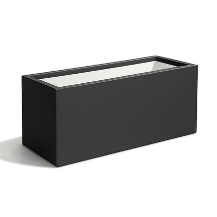 GARDRA Polyester plantenbak 120x40x50 cm - Zwartgrijs (RAL 7021) - Doika - Plantenbak - GARDRA -  - DOIKA-BP-37-RAL-7021