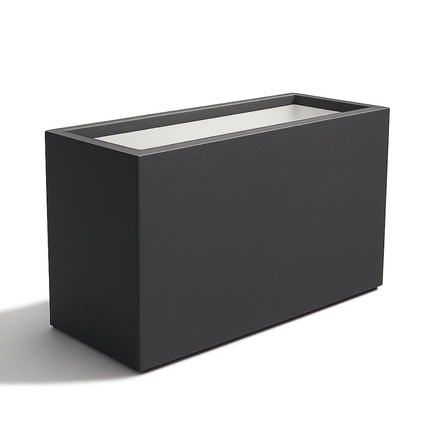 GARDRA Polyester plantenbak 120x46x80 cm - Zwartgrijs (RAL 7021) - Doika - Plantenbak - GARDRA -  - DOIKA-BP-23-RAL-7021