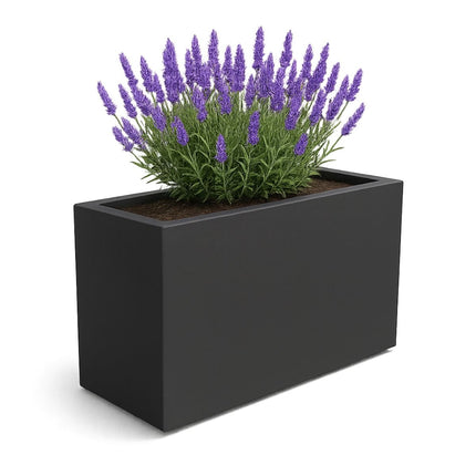 GARDRA Polyester plantenbak 120x46x80 cm - Zwartgrijs (RAL 7021) - Doika - Plantenbak - GARDRA -  - DOIKA-BP-23-RAL-7021