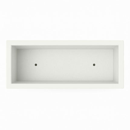 GARDRA Polyester plantenbak 120x50x60 cm - Zuiver Wit (RAL 9010) - Doika - Plantenbak - GARDRA -  - DOIKA-BP-01-9010
