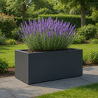 GARDRA Polyester plantenbak 120x50x60 cm - Zwartgrijs (RAL 7021) - Doika - Plantenbak - GARDRA -  - DOIKA-BP-01-7021