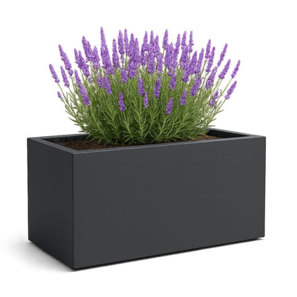 GARDRA Polyester plantenbak 120x50x60 cm - Zwartgrijs (RAL 7021) - Doika - Plantenbak - GARDRA -  - DOIKA-BP-01-7021