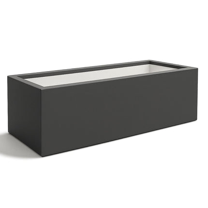 GARDRA Polyester plantenbak 120x60x40 cm - Zwartgrijs - Doika - Plantenbak - GARDRA -  - DOIKA-BP-40