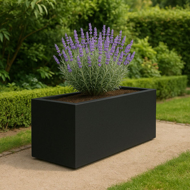 GARDRA Polyester plantenbak 137x50x50 cm - Gitzwart (RAL 9005) - Doika - Plantenbak - GARDRA -  - DOIKA-BP-22-RAL-9005