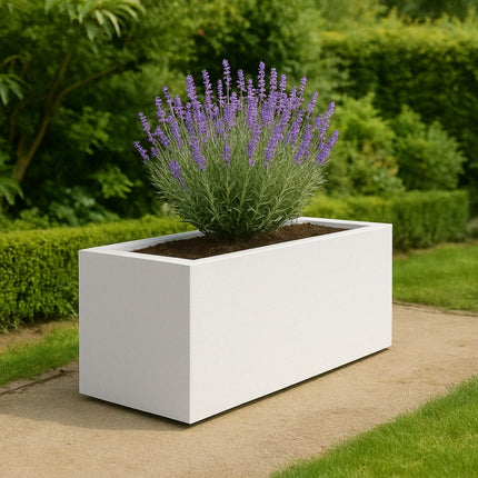 GARDRA Polyester plantenbak 137x50x50 cm - Zuiver Wit (RAL 9010) - Doika - Plantenbak - GARDRA -  - DOIKA-BP-22-RAL-9010