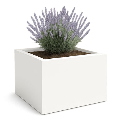 GARDRA Polyester plantenbak 140x140x100 cm - Zuiver Wit (RAL 9010) - Doika - Plantenbak - GARDRA -  - DOIKA-AP-11-RAL-9010