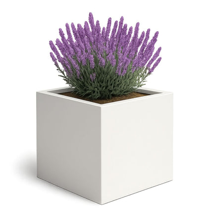GARDRA Polyester plantenbak 140x140x140 cm - Zuiver Wit (RAL 9010) - Doika - Plantenbak - GARDRA -  - DOIKA-AP-10-RAL-9010